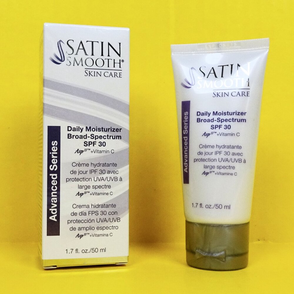 Satin Smooth Skin Care Daily Moisturizer Broad Spectrum SPF 30 1.7 oz Advanced